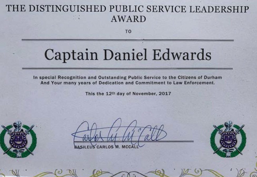The Distinguished Public Service Leadership Award